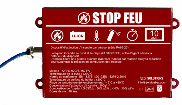 extincteur automatique compact