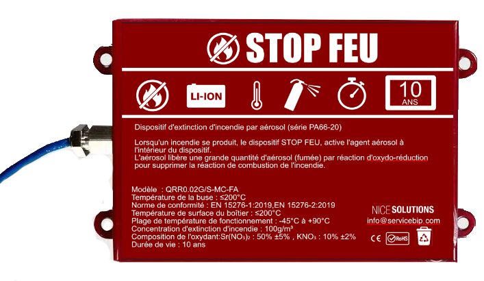 extincteur automatique compact